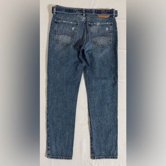 Lucky Brand Sienna Slim Boyfriend Jeans Patchwork Distressed  Size 2/26 - Picture 3 of 16